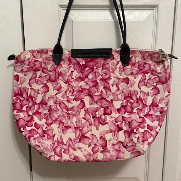 Longchamp Le Pliage Floral Tote Bag - Picture 8 of 11